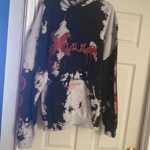 Official man black and white hoodie